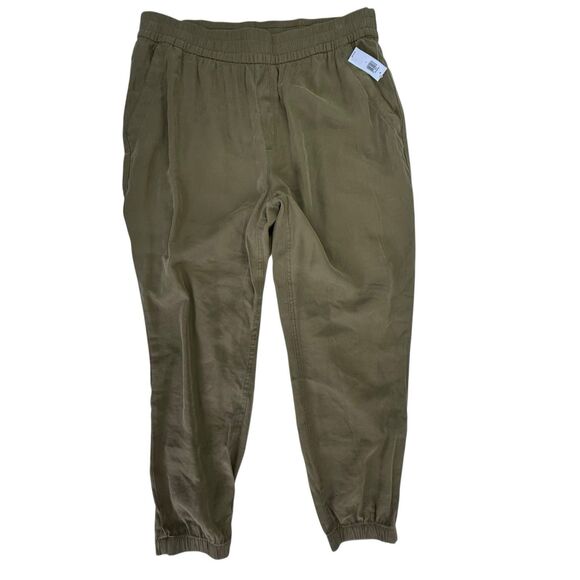 NEW Old Navy Arboretum Pull On Jogger Pant Women Size Large Army Green - Picture 2 of 13